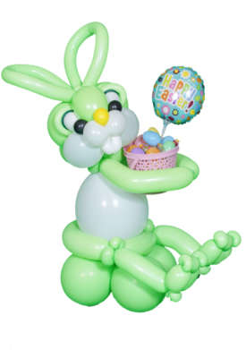 Balloon Easter Bunny - Lime