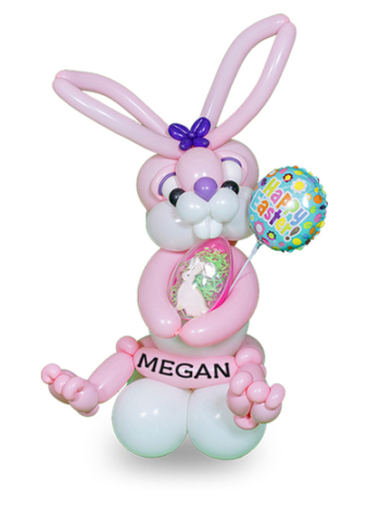 Balloon Easter Bunny - Pink