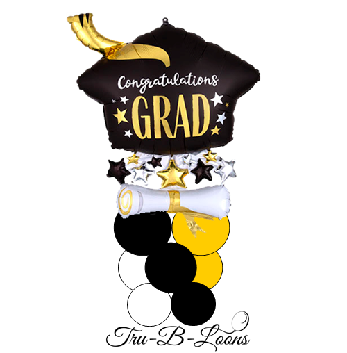 Congratulations Grad! – Large Celebration Pole – TRU-B-LOONS